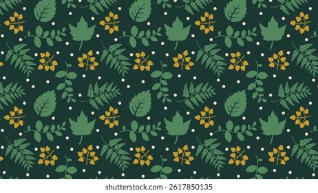 Tropical leaves pattern background. Tropical leaves illustration pattern. Tropical leaves background. Perfect for textile, fabric, print, greeting, wallpaper, many more. SSTKbackgrounds