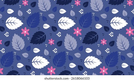 Tropical leaves pattern background. Tropical leaves illustration pattern. Tropical leaves background. Perfect for textile, fabric, print, greeting, wallpaper, many more. SSTKbackgrounds