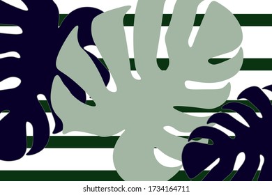 Tropische Blätter Muster handgepaimmt. VectorJungle Contour Sketch. Nature Coconut Zeichnen. Hintergrund tropische Blätter Muster Hand gepaimmt. Retrofloralsommer 