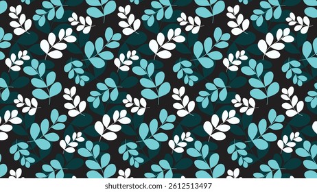 Tropical leaves pattern. Tropical leaves illustration. Tropical leaves background. Perfect for fabric, textile, wallpaper, and decor. SSTKbackgrounds