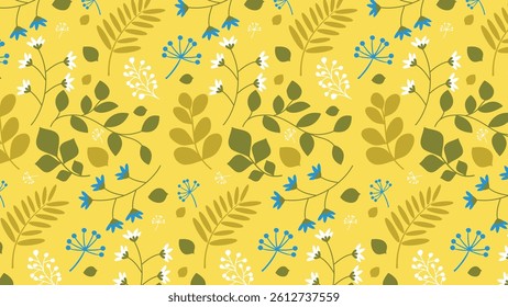 Tropical leaves pattern. Tropical leaves illustration. Tropical leaves background. Perfect for fabric, textile, wallpaper, and decor. SSTKbackgrounds