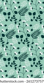 Tropical leaves pattern. Tropical leaves illustration. Tropical leaves background. Perfect for fabric, textile, wallpaper, and decor. SSTKbackgrounds