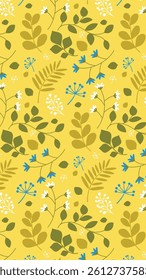 Tropical leaves pattern. Tropical leaves illustration. Tropical leaves background. Perfect for fabric, textile, wallpaper, and decor. SSTKbackgrounds