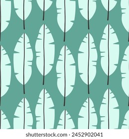 Tropical leaves pattern, jungle leaves seamless vector floral pattern. For textile. Summer background in pastel color