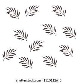 tropical leaves pattern modern colors design for fabric, textile, wallpaper, cover, wrapping paper, fashion. Hand drawn.Vector