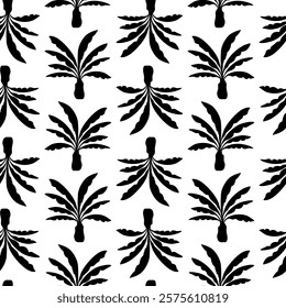 Tropical leaves pattern seamless. Design for fabric, wallpaper, wrapping, background.
