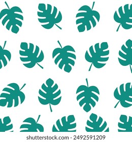 Tropical leaves pattern seamless with eps format file.