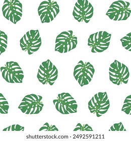 Tropical leaves pattern seamless with eps format file.
