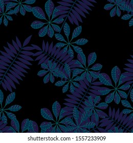 Tropical Leaves. Pattern Seamless with Philippine