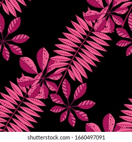 Tropical Leaves. Pattern Seamless with Philippine