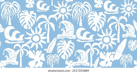 Tropical leaves pattern textile designs. Seamless Tropical Pattern. seamless pattern with silhouettes tropical palm trees. Forest, jungle. Abstract nature hand drawn