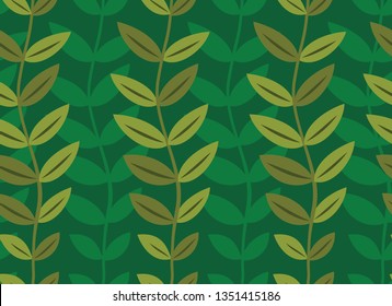 Tropical Leaves Seamless Pattern
