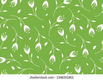 Tropical Leaves Seamless Pattern. Beautiful floral Background