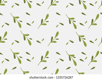Tropical Leaves Seamless Pattern.  Tropical Pattern Design.