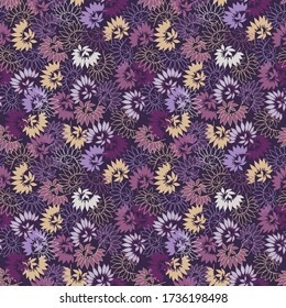 Tropical leaves seamless pattern design