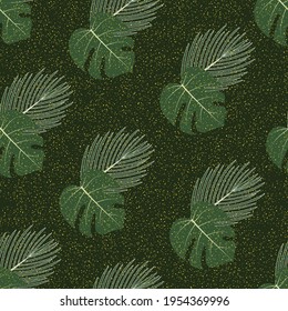 Diseño de patrones sin fisuras de hojas tropicales