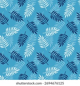 Tropical leaves seamless pattern. design for fabric, wrapping, textile, wallpaper. Vector Illustration