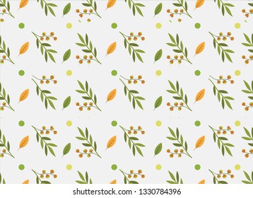 Tropical Leaves Tropical Seamless Pattern. Tropical Flora Background