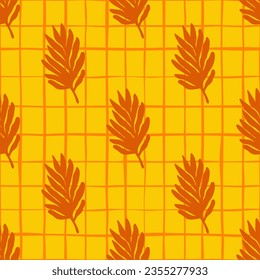 Las hojas tropicales son un patrón impecable. Fondo floral. Papel pintado de decoración inspirado en Matisse. Fondo de forma orgánico simple. Diseño para tela, impresión textil, superficie, envoltura, cubierta.