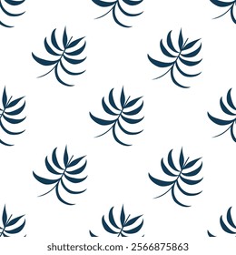 Tropical leaves seamless pattern. Tropical leaves illustration. Tropical leaves background. Perfect for fabric, textile, wallpaper, and decor. SSTKbackgrounds
