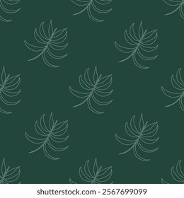 Tropical leaves seamless pattern. Tropical leaves illustration. Tropical leaves background. Perfect for fabric, textile, wallpaper, and decor. SSTKbackgrounds