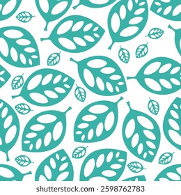 Tropical leaves seamless pattern. Tropical leaves illustration. Tropical leaves background. Perfect for fabric, textile, wallpaper, and decor. SSTKbackgrounds