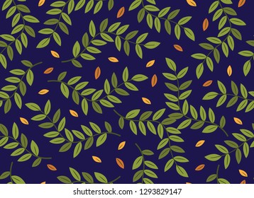 Tropical Leaves seamless pattern for textiles
