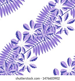 Tropical Leaves. Seamless Texture with Orient