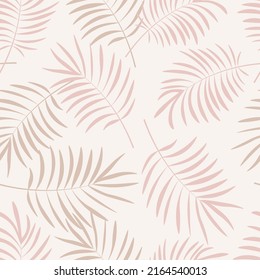 Tropical leaves shirt beach summer vector seamless repeat pattern.