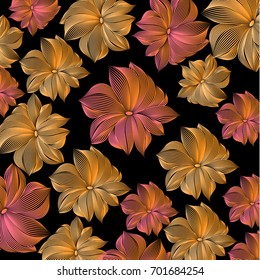 tropical leaves  with striped. beautiful striped color design