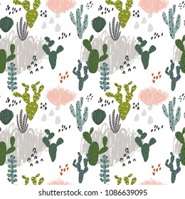 Tropical Leaves summer print. Seamless pattern