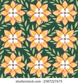 tropical leaves tiny leaf seamless pattern, colourful floral repeating design, clothing, wrapping, flower, fabric, textile, bedsheet, bed sheet, bed-sheet, sstkBackgrounds.