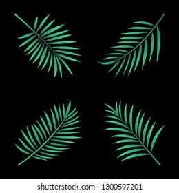 Tropical Leaves Vector