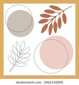 Tropical Leaves vector illustration background art