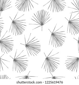tropical leaves vector, seamless pattern
