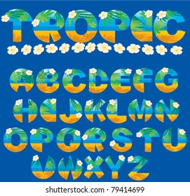 tropical letters