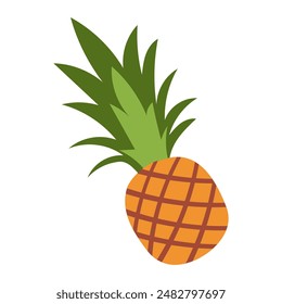 Tropical Minimalism: Stylized Pineapple Illustration