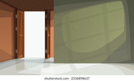 um design de casa vazia interior tropical moderno