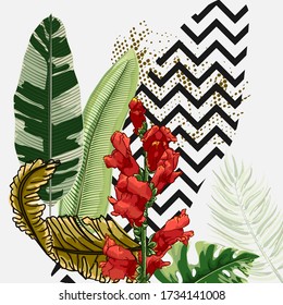  Tropical & Modern TREND Cover design template.