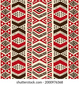 Tropical native tapa pattern with full repeat for Polynesian Hawaiian graphics