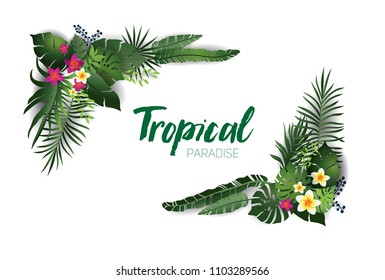 Tropical nature decor