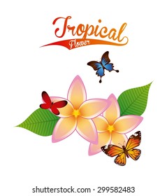 tropical nature design, vector illustration eps10 graphic 