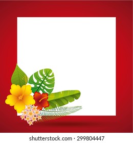 tropical nature design, vector illustration eps10 graphic 