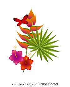 tropical nature design, vector illustration eps10 graphic 