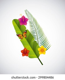 tropical nature design, vector illustration eps10 graphic 