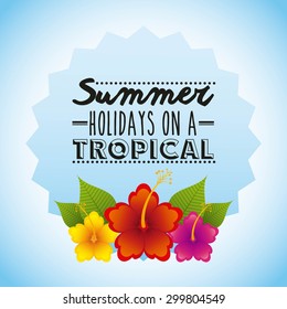 tropical nature design, vector illustration eps10 graphic 