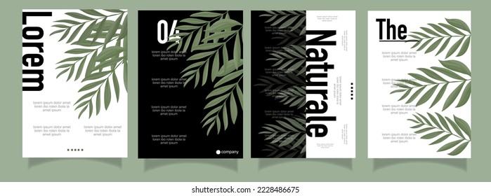 diseño de plantilla de concepto de volante de naturaleza tropical