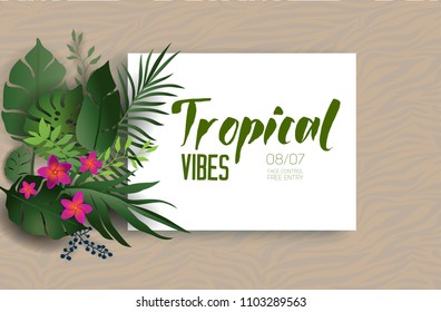 Tropisches Naturposter