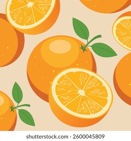 Tropical orange Slices Vector Art