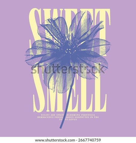 Tropical Orchids flowers Vector Graphic design, bloom yourself slogan. Vector illustration design for fashion, tropical summer flower t-shirt design. graphic, print, slogan tee, t-shirt, poster,